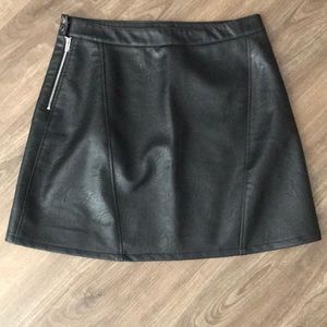 Zara Faux Leather Skirt
